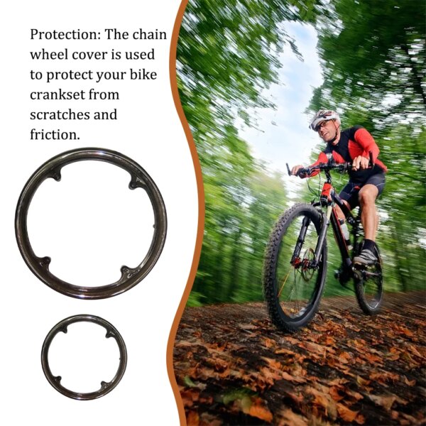 Protección de piñón de bicicleta de montaña, juego de bielas, Protector de manivela, cubierta protectora de anillo de rueda de cadena de bicicleta, accesorios de ciclismo