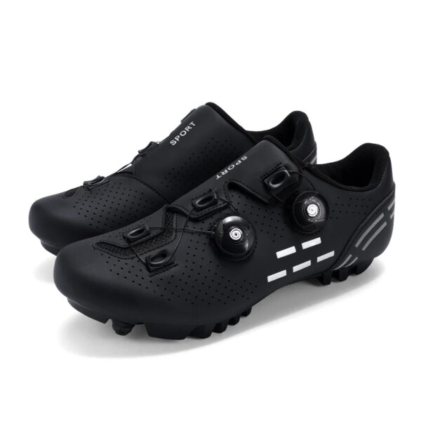 Zapatillas de ciclismo para hombre, botas deportivas para bicicleta de carretera, zapatillas planas de Velocidad de automovilismo, calzado para bicicleta de montaña, calzado para ciclismo con Pedal T2021