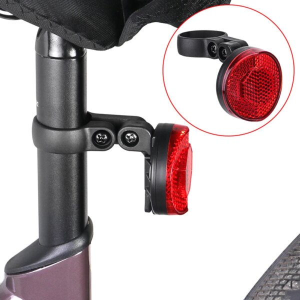 Lámpara de advertencia de seguridad trasera para bicicleta, reflector trasero antirrobo, posicionamiento de luz, accesorios ocultos para AirTag