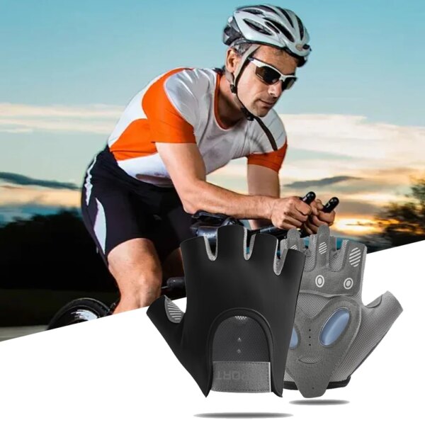 Guantes de ciclismo, guantes de Fitness, deportes, levantamiento de pesas, ejercicio, guantes antideslizantes, Yoga, gimnasio, entrenamiento de culturismo, guantes de Fitness