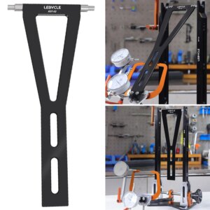 Medidor de corrección de centrado de bicicleta, accesorios de ciclismo, medidor de corrección de bicicleta portátil, herramientas de reparación para soporte de llanta de rueda