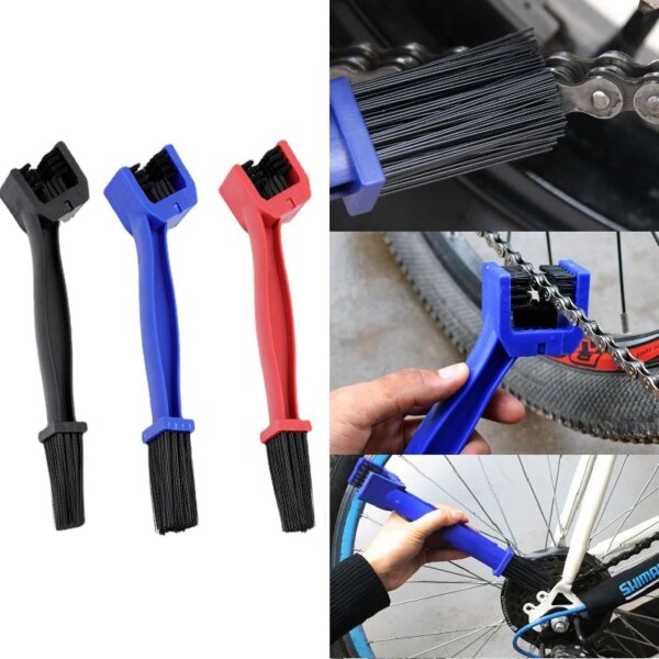 Limpiador de cadena de bicicleta portátil, cepillo de limpieza de cadena de bicicleta de carretera y motocicleta, Kit de herramientas de limpieza de bicicleta, mantenimiento de limpiador de cadena de ciclismo