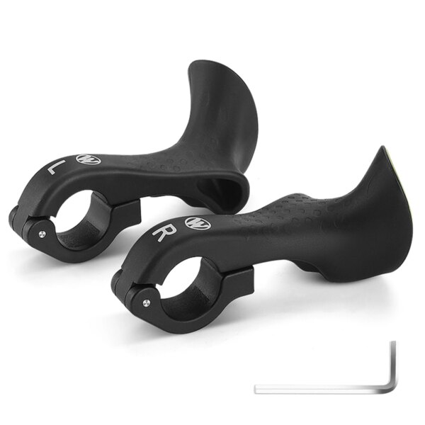 Extremos de barra de bicicleta, ergonómicos, antideslizantes, extremos de Manillar de bicicleta de montaña MTB para manillares de 21,8-22,8mm