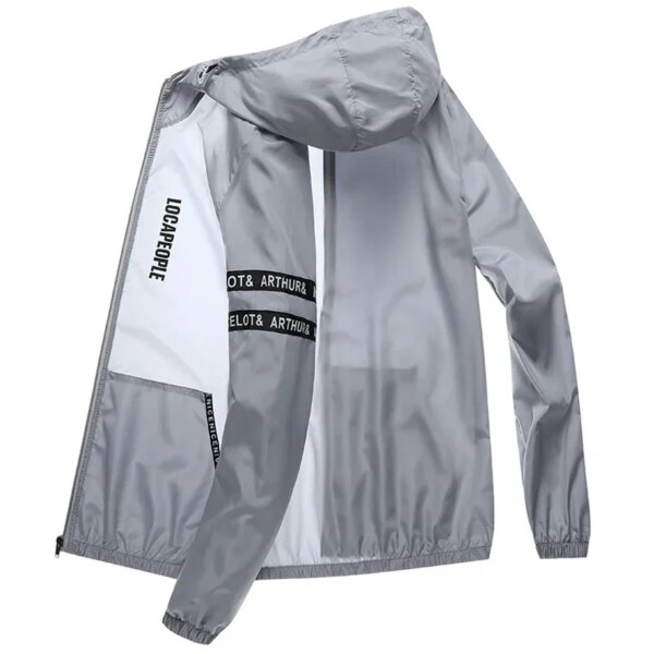 Ropa de protección solar ultrafina impermeable para hombre y mujer, chaqueta de secado rápido para bicicleta, para correr, acampar, abrigo de Jersey transpirable