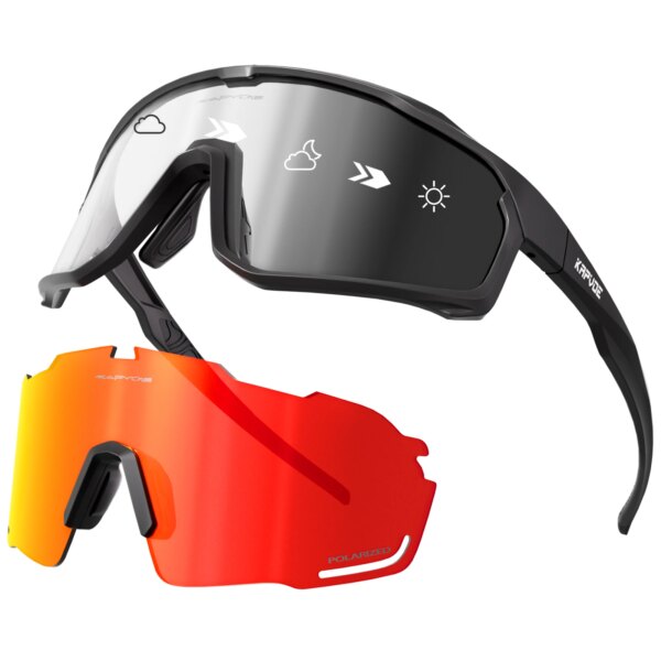 Kapvoe, gafas fotocromáticas para ciclismo para hombre, gafas de sol MTB, gafas para bicicleta de montaña, gafas deportivas para mujer, patinaje de velocidad en carretera