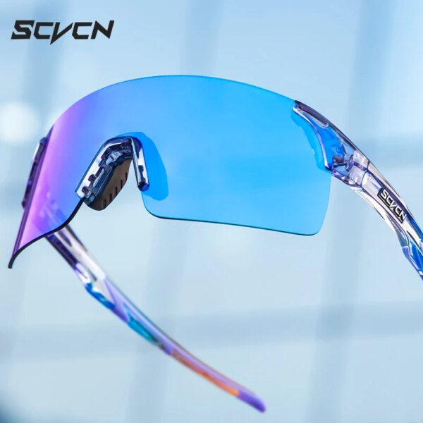 Scvcn Gafas de sol para ciclismo, gafas polarizadas para deportes de ciclismo, gafas para bicicleta de montaña, gafas para ciclismo para hombres y mujeres