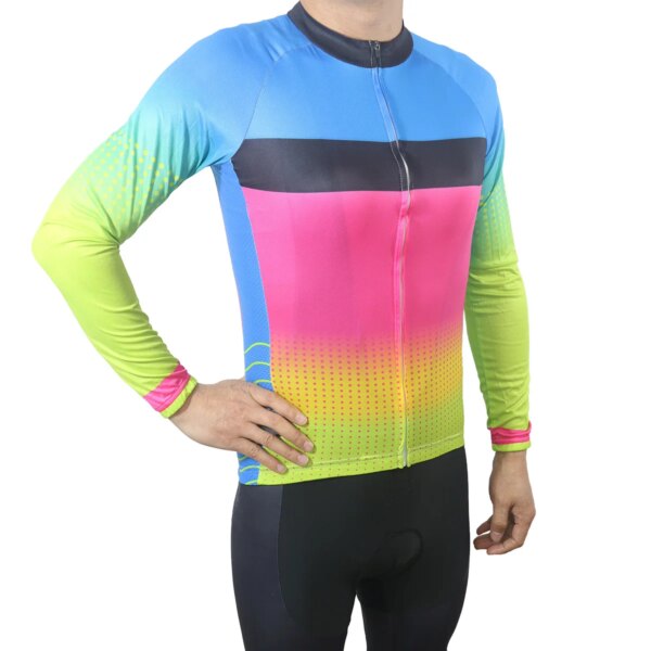 Jersey de ciclismo para mujer, suéter para bicicleta de carretera, ropa de manga larga, ropa superior contra la humedad, camisa ajustada, chaqueta, abrigo para bicicleta, camiseta de Mtb
