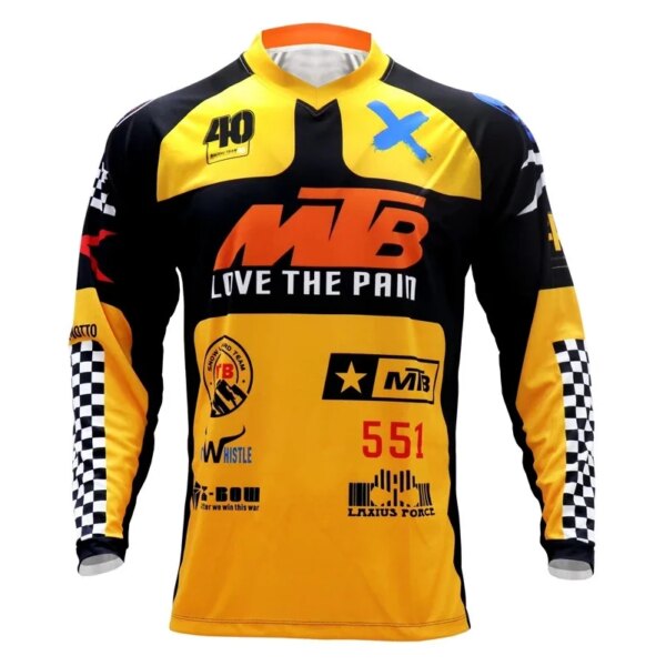 2022 PRO hombres ciclismo de secado rápido camiseta de Motocross Downhil bicicleta de montaña DH camisa Ropa de motocicleta Ropa MTB camisetas