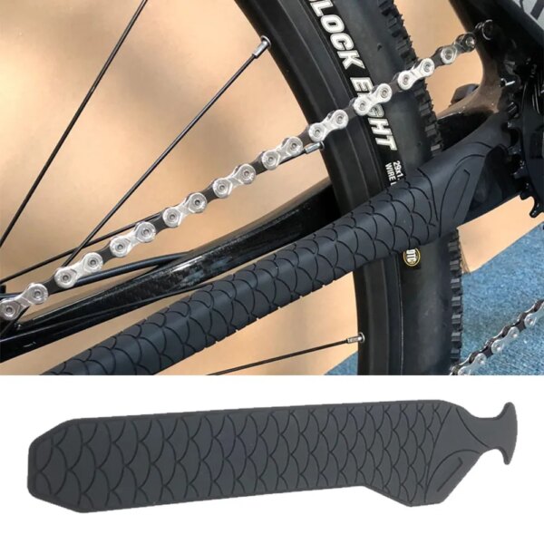 Protectores de cadena de silicona 3D para bicicleta de montaña, Protector resistente a los arañazos, cubierta protectora para el cuidado de la bicicleta de montaña