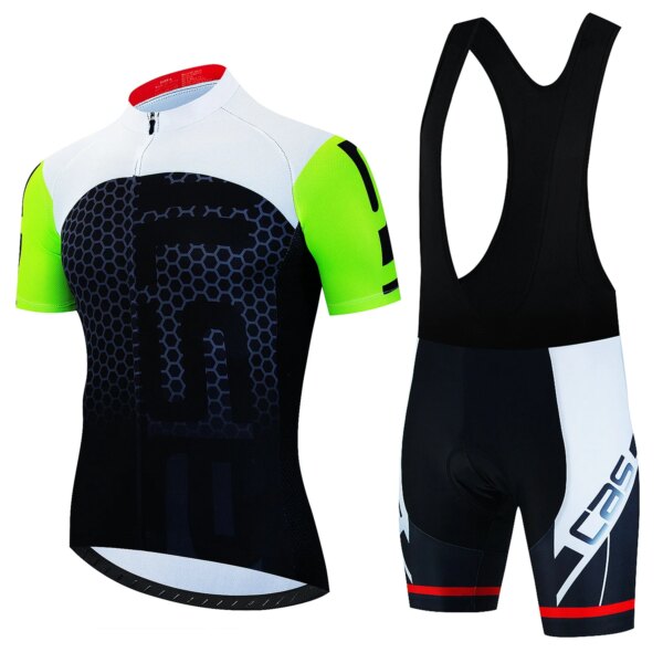 Conjunto de Jersey de Ciclismo para equipo profesional, Ropa de Ciclismo de verano, uniforme para bicicleta de montaña, Maillot, 2023