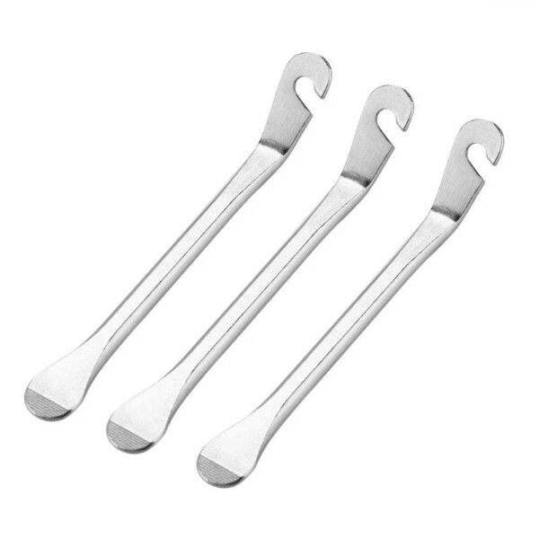 Palanca para neumático de bicicleta, herramienta para quitar tubos, abridor de neumáticos de bicicleta de acero inoxidable, palanca, accesorios y herramientas de reparación de ruedas de Ciclismo de Carretera de montaña, 1 ud.