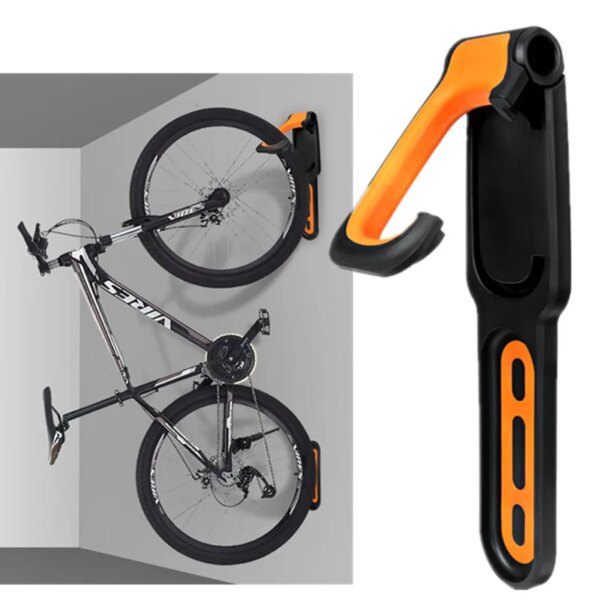 Estante de montaje en pared para bicicleta, gancho colgante fijo para almacenamiento de bicicletas de montaña y carretera, soporte para bicicleta, hebilla de estacionamiento para ciclismo, 1 ud.