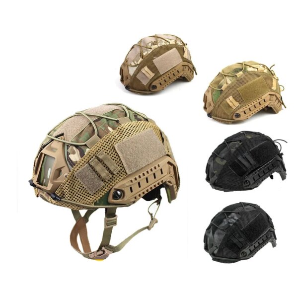 1 Uds funda táctica para casco Fast MH PJ BJ casco Airsoft Paintball casco militar cubierta accesorios ciclismo casco red