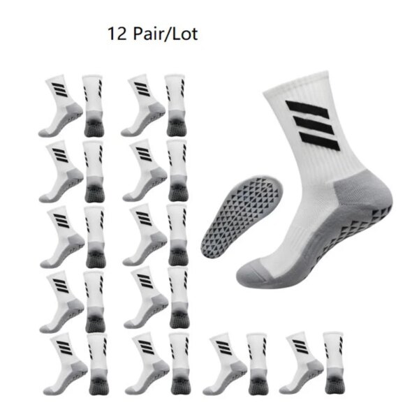 1 par/3 pares/5 pares/6 pares/10 pares/12 pares calcetines de fútbol hombres mujeres calcetines deportivos agarre antideslizante fútbol calcetines para correr y ciclismo al aire libre