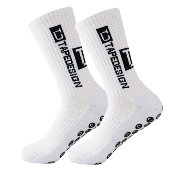 1 par de calcetines de fútbol antideslizantes para hombres y mujeres, calcetines deportivos antideslizantes para fútbol, ​​baloncesto, tenis, calcetines para montar en bicicleta 38-45