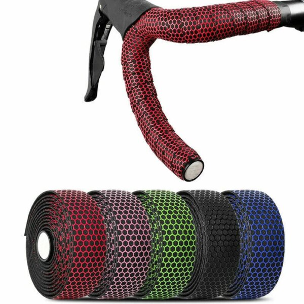 1 par de manillar de bicicleta nueva, Gel de sílice antideslizante para bicicleta de carretera, cinta para manillar con absorción de impacto EVA, enchufe final para envoltura de ciclismo