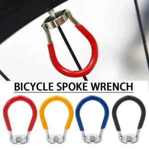 Llave de radios de bicicleta para exteriores, herramienta de reparación de mantenimiento multifunción, tensor de llanta de rueda, 14G, 1 ud.