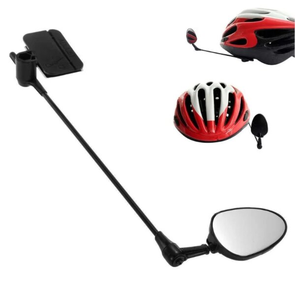 1 Uds casco de bicicleta espejo retrovisor convexo reflectante bicicleta de montaña carretera 360 rotación ajustable espejo retrovisor de ciclismo