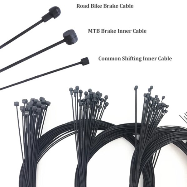 Cable de cambio recubierto para bicicleta de montaña, palanca de freno de carretera, desviador delantero y trasero, 2100mm, 1550mm, 1700mm, 1100mm, 1 Uds.