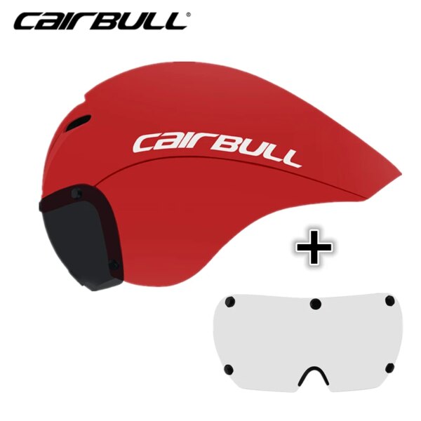 Casco de ciclismo de 2 lentes, gafas magnéticas de carreras, casco aerodinámico, Casco de Bicicleta de montaña, transpirable TT, Casco de bicicleta de carretera