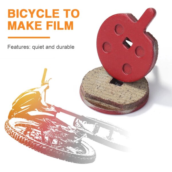 2 juegos de pastillas de freno de bicicleta de montaña MTB, piezas de repuesto para bicicleta, pastillas de freno de disco de hierro de resina semimetálica, piezas de bicicleta