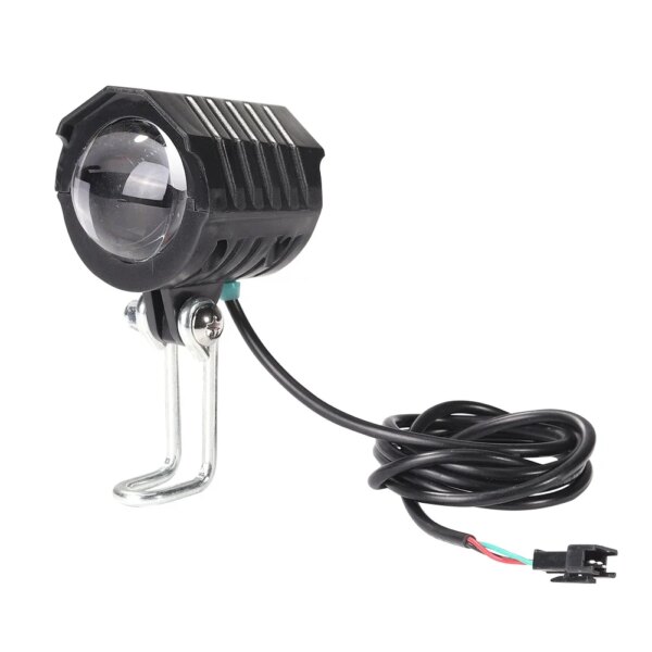 2 en 1 bocina para patinete faro impermeable 12-80V Universal motocicleta campana luz delantera accesorios eléctricos para bicicleta