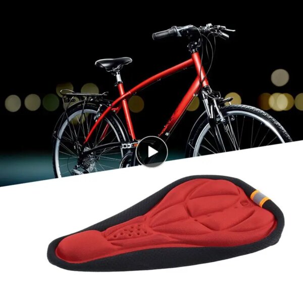 Gran oferta 2019, cojín para bicicleta para hombres y mujeres, almohadilla gruesa de esponja para ciclismo, funda para sillín, almohadilla para deportes de bicicleta al aire libre, 3 colores