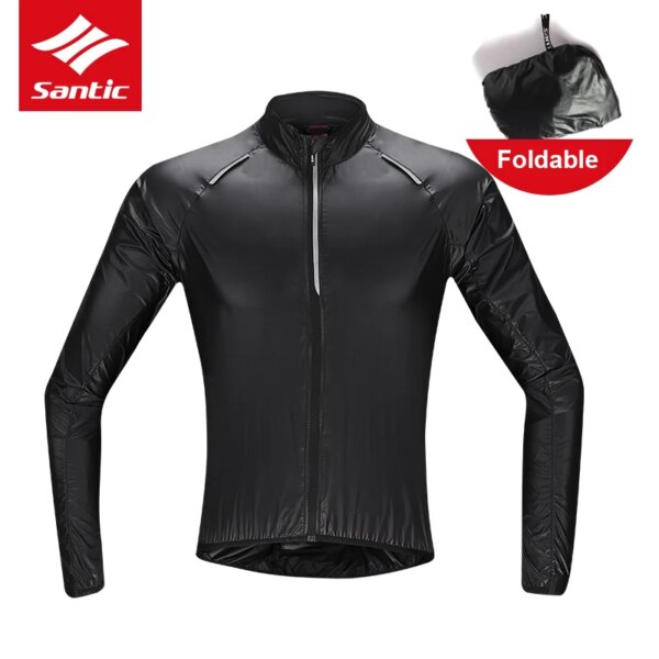 2019 nuevo Santic a prueba de viento impermeable ciclismo piel abrigos plegable MTB camiseta para bicicleta de montaña Anti-UV hombres mujeres chaquetas deportivas al aire libre