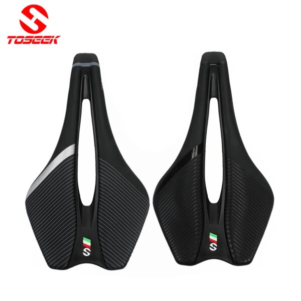 ¡Novedad de 2020! Sillín de bicicleta de carreras TOSEEK, asiento ligero para entrenamiento de grado para hombre, carretera, Tt, TimeTrial, triatlón, cojín para bicicleta