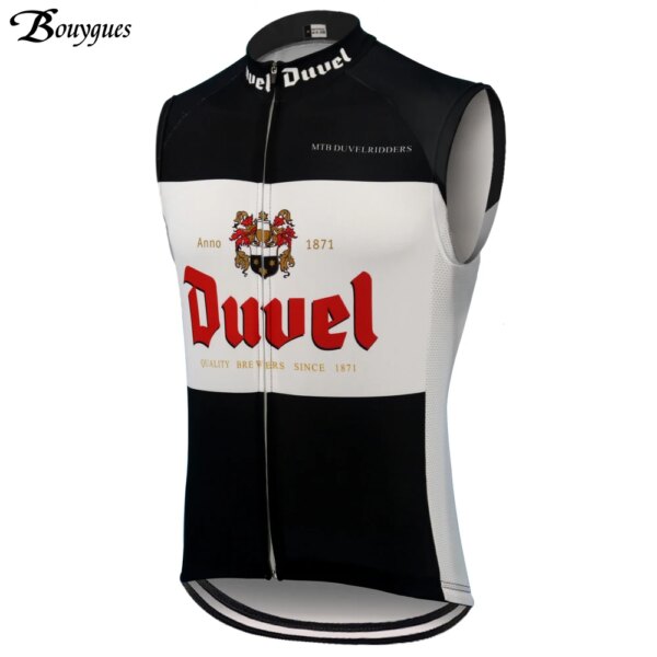 2020 nuevo chaleco de ciclismo de cerveza para hombre, ropa de bicicleta clásica negra Duvel, ropa de verano sin mangas para bicicleta, ropa de ciclismo MTB