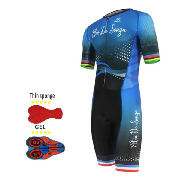 2020 nuevo Sila triatlón Jersey Skinsuit Ciclismo hombres deportes de bicicleta Ciclismo cuerpo conjunto ropa contra salpicaduras Mtb traje de velocidad mono