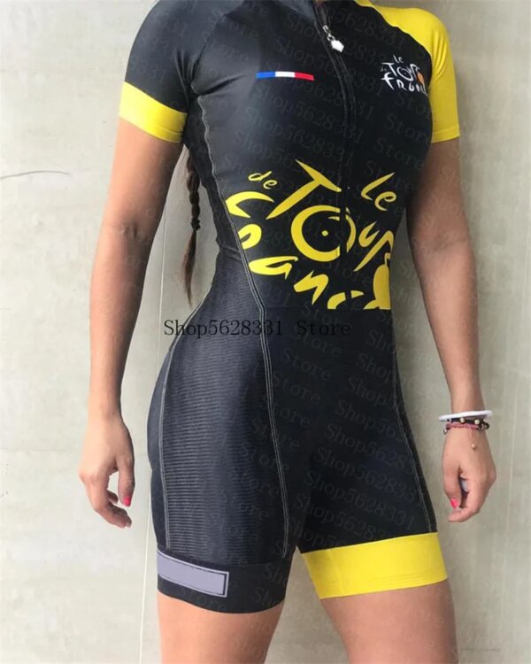 2020 Pro Team mujeres traje de triatlón bicicleta Jersey ciclismo Skinsuit mono Maillot ropa de ciclismo Culote de ciclista conjunto de manga gel