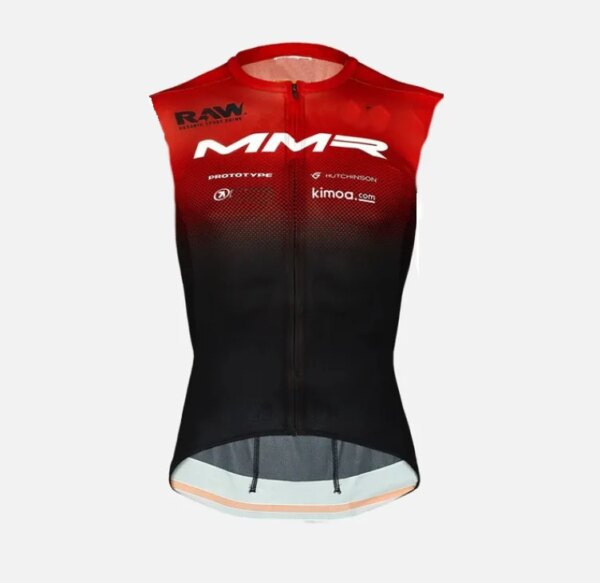 MMR FACTORY RACING TEAM-Chaleco rojo sin mangas para Ciclismo, ropa de Ciclismo de montaña, Maillot, verano, 2021