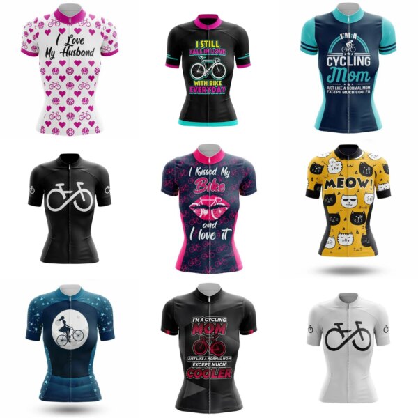 2021 Pro Team Jersey mujer ciclismo Jersey verano Mtb ciclismo ropa de manga corta transpirable bicicleta ciclismo Jersey triatlón