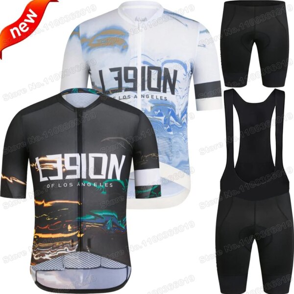 2022 Jersey de ciclismo Conjunto de la Legión de Los Ángeles Ropa de ciclismo de verano L39ion Hombres Traje de bicicleta de carretera Pantalones cortos con pechera MTB Maillot