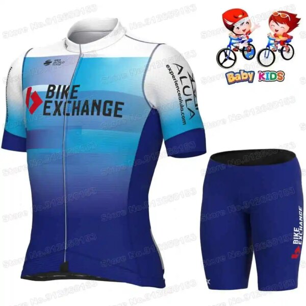 Conjunto de Jersey de ciclismo para niños y niñas, ropa de ciclismo de verano, camisa de bicicleta de carretera, traje, pantalón, Maillot, 2022