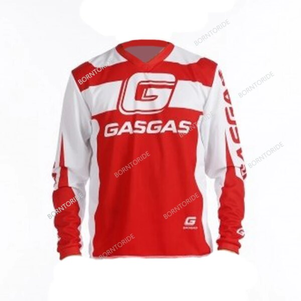 Maillot para ciclismo todoterreno, camiseta de manga larga para carreras de Enduro, ropa para bicicleta de montaña GASGAS, 2022