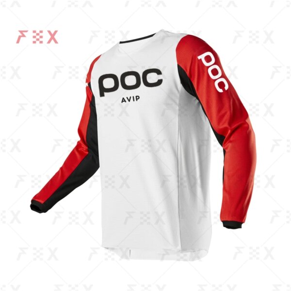 2022 motocicleta montaña avip Poc Jersey para descensos MTB Offroad DH MX bicicleta locomotora camisa Cross Country camiseta para bicicleta de montaña