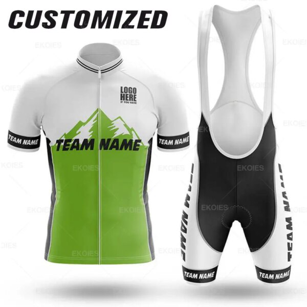 Conjunto de Jersey de ciclismo profesional personalizado con nombre del equipo de bicicleta, ropa de ciclismo de montaña, uniforme de bicicleta de carretera transpirable de verano, 2022