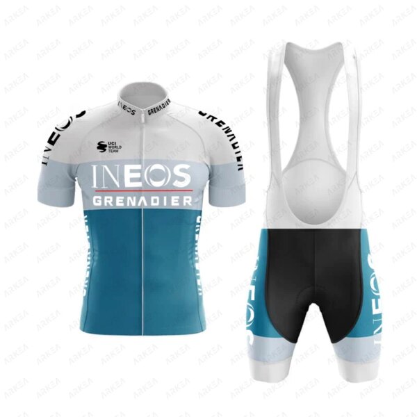 2022 verano jersey conjunto ciclismo masculino ciclismo jersey ineos equipo maillot hombre велоформа мужская джерси велосипедная