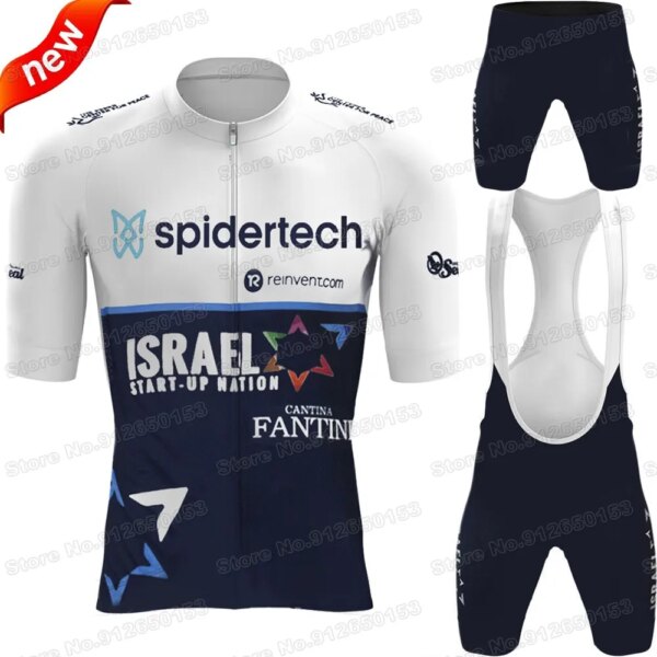 Conjunto de Jersey de ciclismo del equipo Israel Start Up Nation para hombre, ropa de ciclismo, traje de bicicleta de carretera, pantalones cortos con pechera, MTB, 2022