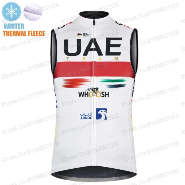 Camiseta de Ciclismo del equipo de los Emiratos Árabes Unidos, Chaleco de Ciclismo profesional sin mangas, ropa para bicicleta de carretera, Maillot de Ciclismo de montaña, invierno, 2022