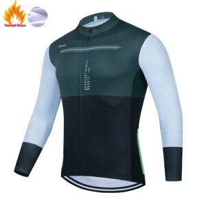 Ropa de Ciclismo de invierno para hombre, chaquetas transpirables, Ropa de Ciclismo de manga larga, Ropa deportiva para exteriores, 2022