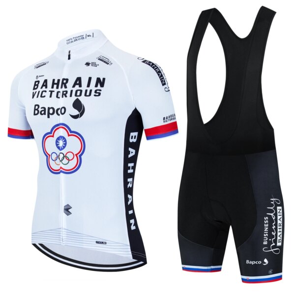 2023 Bahréin tricota ciclismo hombre corto ciclismo jersey mtb wielerkleding heren ciclismo ciclismo hombre ropa bicicleta