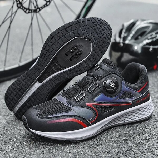 Zapatillas de ciclismo para hombre, zapatos planos para bicicleta de montaña, calzado de interior para ciclismo, calzado de montaña, Trekking, 2023