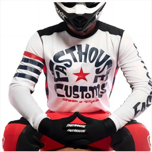 FASTHOUSE-Camiseta de Motocross Enduro, camiseta para bicicleta de montaña, Ciclismo de descenso, Maillot de carreras, ropa personalizada, 2023