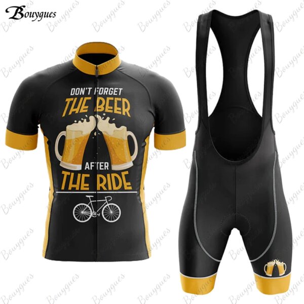 Conjunto de Jersey de ciclismo I Like Beer para hombre, ropa deportiva para exteriores, ropa transpirable para bicicleta de montaña, 2023