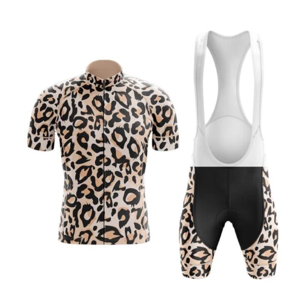 Conjunto de Jersey de ciclismo para hombre, traje transpirable de leopardo para bicicleta de carretera, uniforme de montar, ropa de ciclismo de montaña, Kits de deportes nuevos, 2023