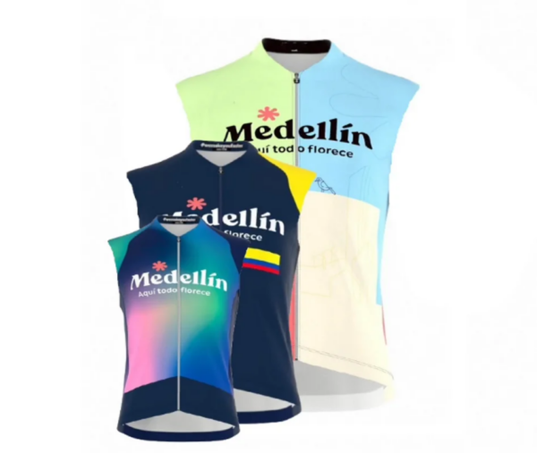 2023 Medellín EPM equipo verano sin mangas Ciclismo chaleco Mtb ropa bicicleta Maillot Ciclismo ropa