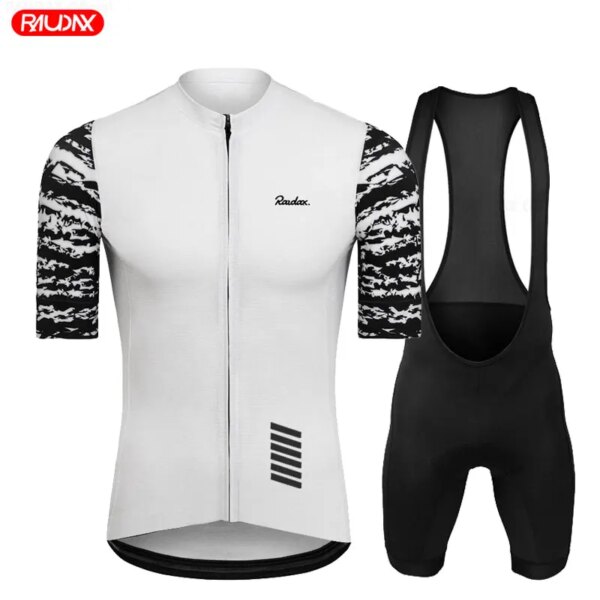 Ropa de ciclismo de manga corta para hombre, conjunto de Jersey de ciclismo para bicicleta de montaña, ropa deportiva de secado rápido para triatlón, novedad de verano de 2023